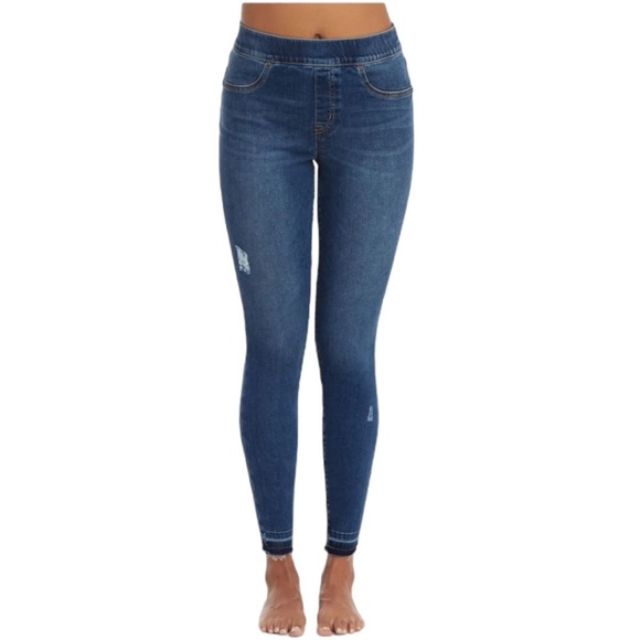 Spanx Distressed Skinny Jeans #20203R Size Medium - Picture 1 of 11